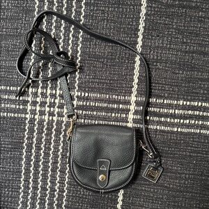 Dooney & Bourke Black Pebbled Leather Crossbody Bag